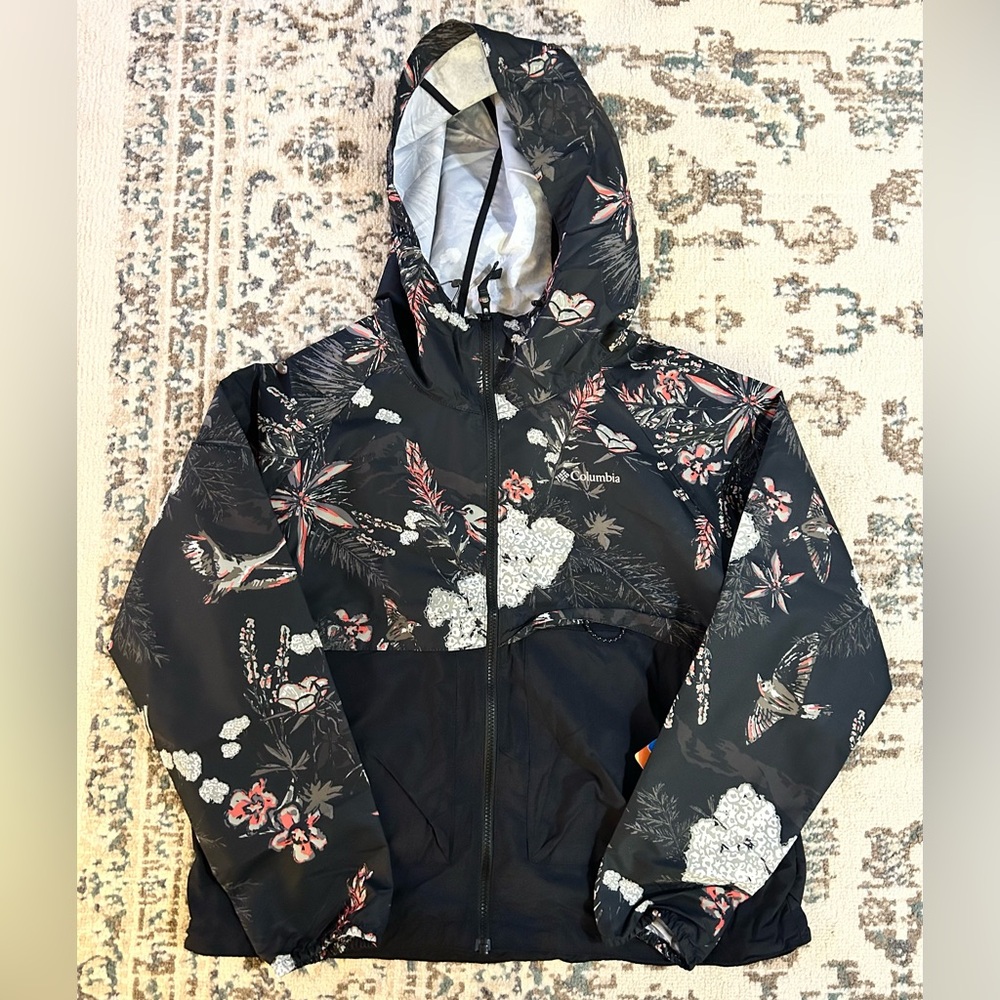 Columbia Black windbreaker